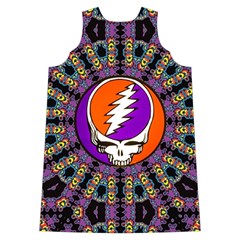 Gratefuldead Grateful Dead Pattern Shoulder Cutout Velvet One Piece from ArtsNow.com Back
