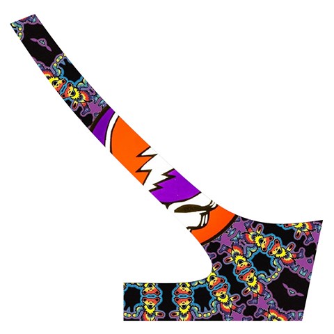 Gratefuldead Grateful Dead Pattern Cross Back Hipster Bikini Set from ArtsNow.com Back Right
