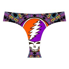 Gratefuldead Grateful Dead Pattern Cross Back Hipster Bikini Set from ArtsNow.com Front Under