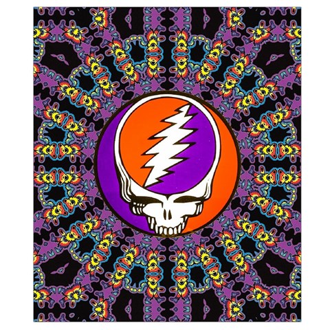 Gratefuldead Grateful Dead Pattern Belt Pouch Bag (Large) from ArtsNow.com Back Strap
