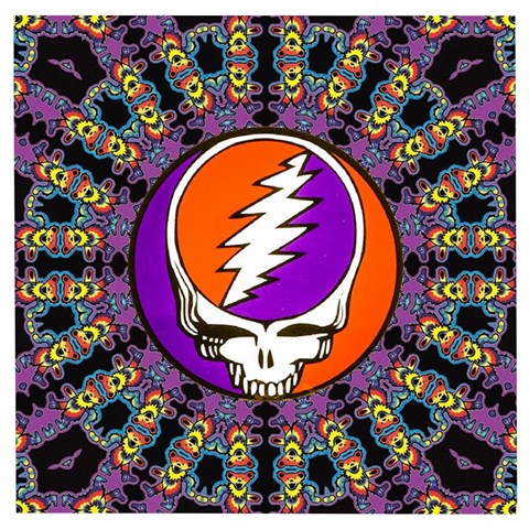 Gratefuldead Grateful Dead Pattern Wooden Puzzle Square from ArtsNow.com Front