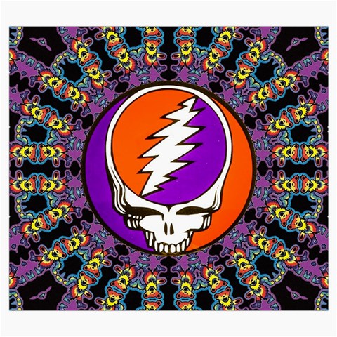 Gratefuldead Grateful Dead Pattern Roll Up Canvas Pencil Holder (S) from ArtsNow.com Front