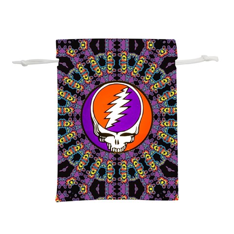 Gratefuldead Grateful Dead Pattern Lightweight Drawstring Pouch (L) from ArtsNow.com Front