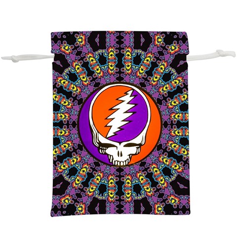 Gratefuldead Grateful Dead Pattern Lightweight Drawstring Pouch (XL) from ArtsNow.com Front