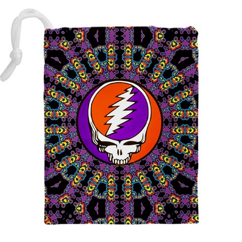 Gratefuldead Grateful Dead Pattern Drawstring Pouch (4XL) from ArtsNow.com Back