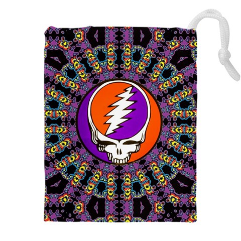 Gratefuldead Grateful Dead Pattern Drawstring Pouch (5XL) from ArtsNow.com Front