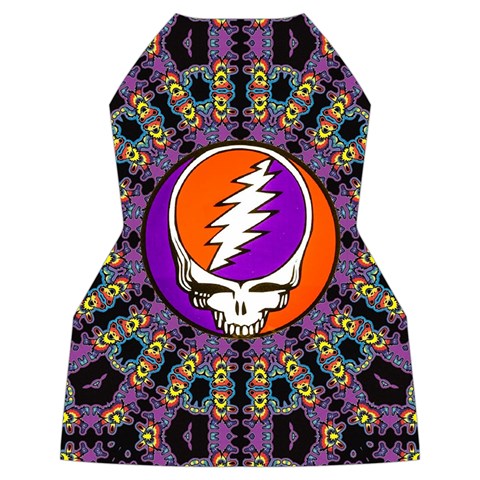 Gratefuldead Grateful Dead Pattern Women s Long Sleeve Raglan Tee from ArtsNow.com Back