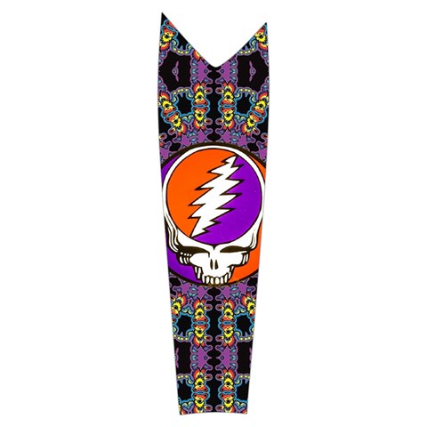 Gratefuldead Grateful Dead Pattern Women s Long Sleeve Raglan Tee from ArtsNow.com Left Sleeve Side