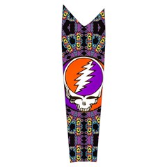 Gratefuldead Grateful Dead Pattern Women s Long Sleeve Raglan Tee from ArtsNow.com Left Sleeve Side