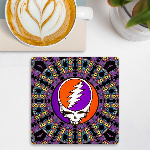 Gratefuldead Grateful Dead Pattern UV Print Square Tile Coaster  from ArtsNow.com Front