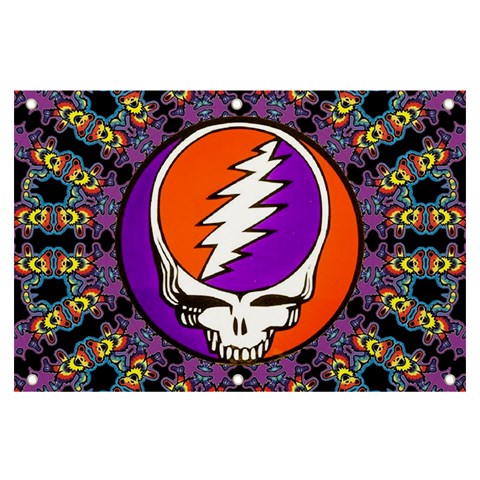 Gratefuldead Grateful Dead Pattern Banner and Sign 6  x 4  from ArtsNow.com Front