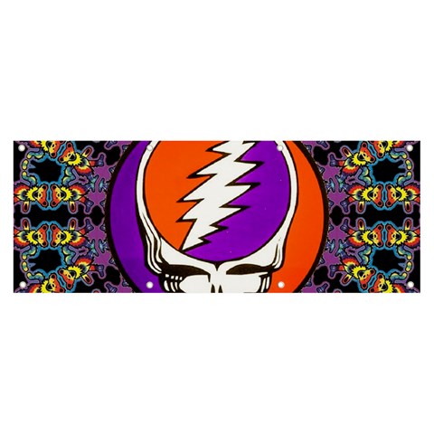 Gratefuldead Grateful Dead Pattern Banner and Sign 8  x 3  from ArtsNow.com Front