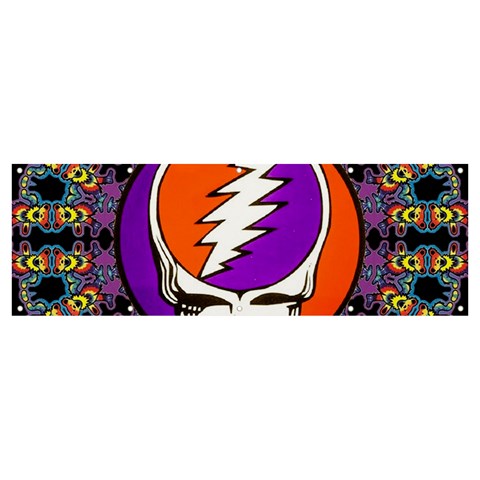 Gratefuldead Grateful Dead Pattern Banner and Sign 12  x 4  from ArtsNow.com Front