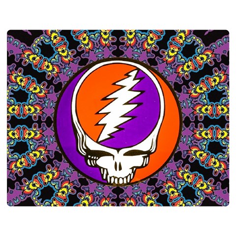 Gratefuldead Grateful Dead Pattern Premium Plush Fleece Blanket (Medium) from ArtsNow.com 60 x50  Blanket Front