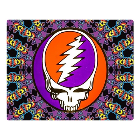 Gratefuldead Grateful Dead Pattern Premium Plush Fleece Blanket (Large) from ArtsNow.com 80 x60  Blanket Front
