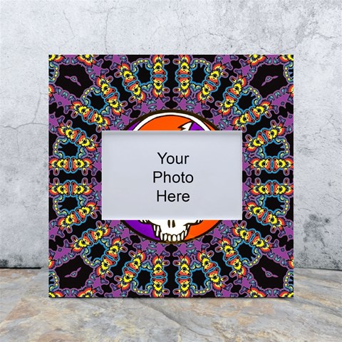 Gratefuldead Grateful Dead Pattern White Box Photo Frame 4  x 6  from ArtsNow.com Front