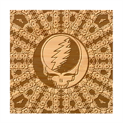 Gratefuldead Grateful Dead Pattern Bamboo Coaster Set from ArtsNow.com Coaster 2