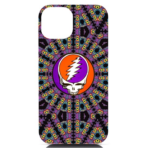 Gratefuldead Grateful Dead Pattern iPhone 14 Black UV Print Case from ArtsNow.com Front