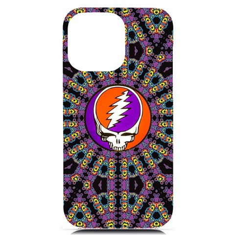 Gratefuldead Grateful Dead Pattern iPhone 14 Pro Max Black UV Print Case from ArtsNow.com Front
