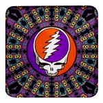 Gratefuldead Grateful Dead Pattern Square Glass Fridge Magnet (4 pack)