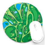 Golf Course Par Golf Course Green Round Mousepad