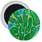 Golf Course Par Golf Course Green 3  Magnets