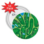 Golf Course Par Golf Course Green 2.25  Buttons (10 pack) 