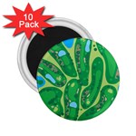 Golf Course Par Golf Course Green 2.25  Magnets (10 pack) 