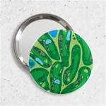 Golf Course Par Golf Course Green 2.25  Handbag Mirrors