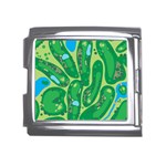 Golf Course Par Golf Course Green Mega Link Italian Charm (18mm)