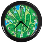 Golf Course Par Golf Course Green Wall Clock (Black)