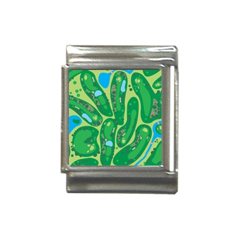 Golf Course Par Golf Course Green Italian Charm (13mm) from ArtsNow.com Front
