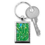 Golf Course Par Golf Course Green Key Chain (Rectangle)