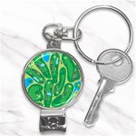 Golf Course Par Golf Course Green Nail Clippers Key Chain