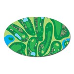 Golf Course Par Golf Course Green Oval Magnet