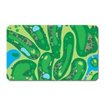 Golf Course Par Golf Course Green Magnet (Rectangular)