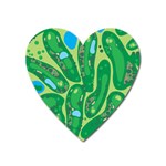 Golf Course Par Golf Course Green Heart Magnet