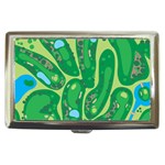 Golf Course Par Golf Course Green Cigarette Money Case