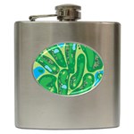 Golf Course Par Golf Course Green Hip Flask (6 oz)