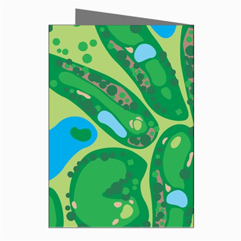 Golf Course Par Golf Course Green Greeting Cards (Pkg of 8) from ArtsNow.com Right