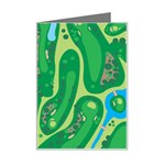 Golf Course Par Golf Course Green Mini Greeting Card