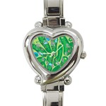 Golf Course Par Golf Course Green Heart Italian Charm Watch