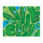 Golf Course Par Golf Course Green Small Glasses Cloth