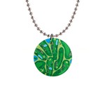Golf Course Par Golf Course Green 1  Button Necklace