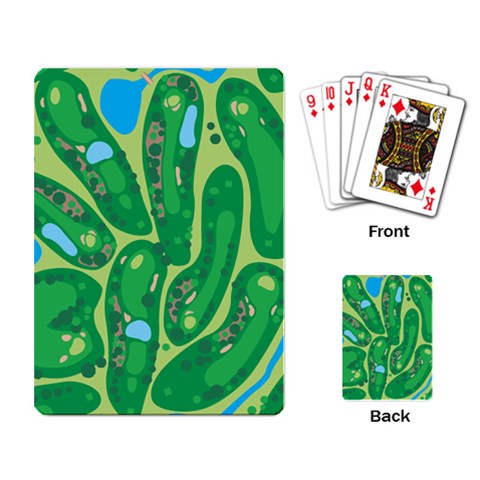 Golf Course Par Golf Course Green Playing Cards Single Design (Rectangle) from ArtsNow.com Back