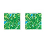 Golf Course Par Golf Course Green Cufflinks (Square)