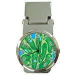 Golf Course Par Golf Course Green Money Clip Watches