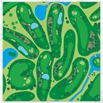Golf Course Par Golf Course Green Canvas 12  x 12 