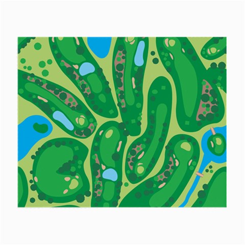 Golf Course Par Golf Course Green Small Glasses Cloth (2 Sides) from ArtsNow.com Front