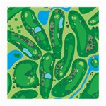 Golf Course Par Golf Course Green Medium Glasses Cloth